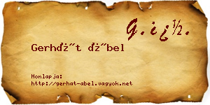Gerhát Ábel névjegykártya